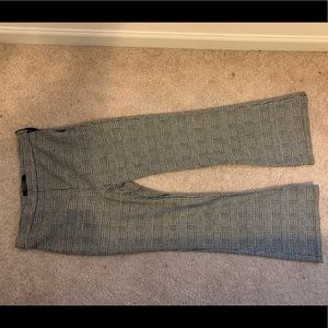 Cropped flared pants high waisted